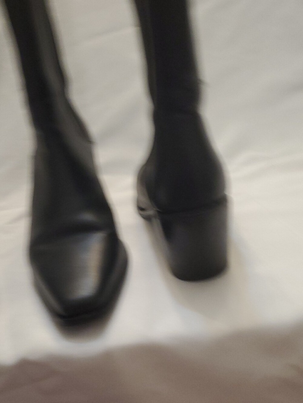 Beckett Simonon Black Leather Ankle Boots with Block Heel Women's 7.5 - Picture 5 of 16